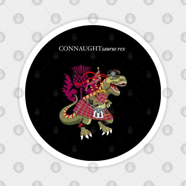 Clanosaurus Rex CONNAUGHTsaurus rex Plaid Connaught Scotland Ireland Family Tartan Magnet by BullShirtCo